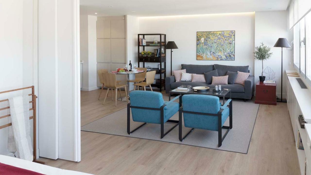 Apartemen 47 m² dengan 1 kamar tidur dan 1 kamar mandi pribadi di Pusat Kota Madrid Bagian luar foto